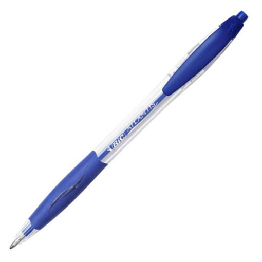 Picture of BIC ATLANTIS RETRACTABLE BALL PEN BLUE M